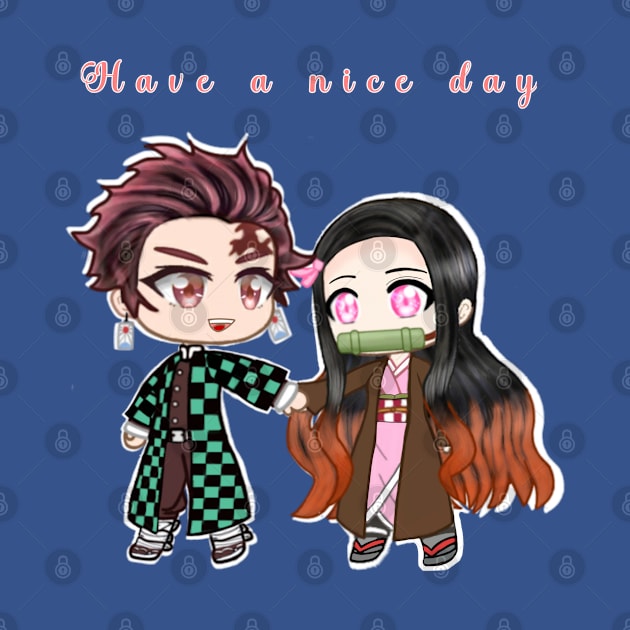 Tanjirou and nezuko chibi by DreamyRose