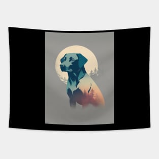 Labrador Retriever Dog 1 - Japanese Old Vintage Tapestry