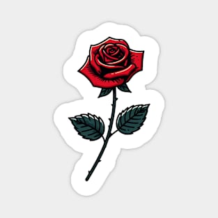 Red Rose Magnet