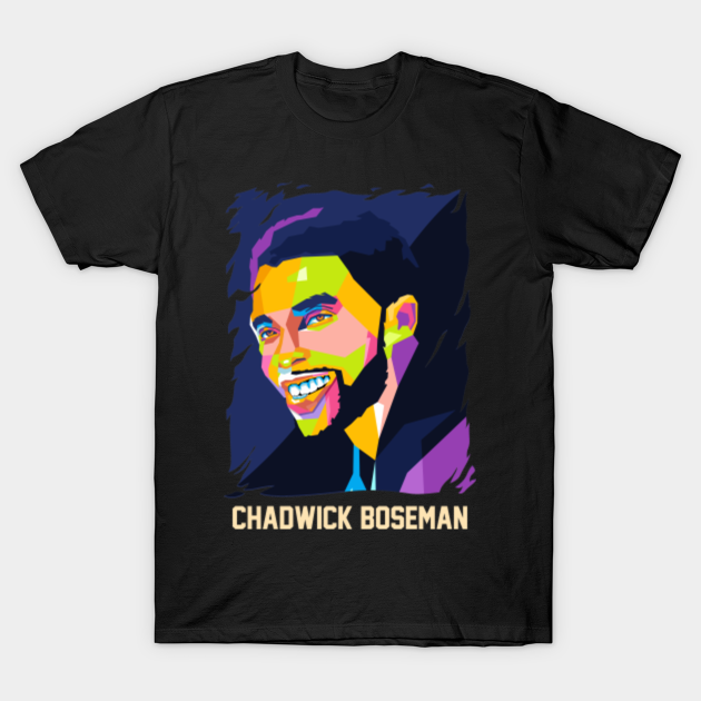 Discover Chadwick Boseman pop art - Chadwick Boseman - T-Shirt