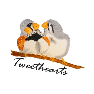 Tweethearts Zebra Finch T-Shirt