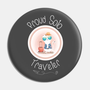 Proud Solo Traveler - Travel Gift Shirt Pin