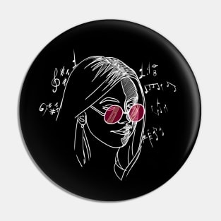 Music girl Pin