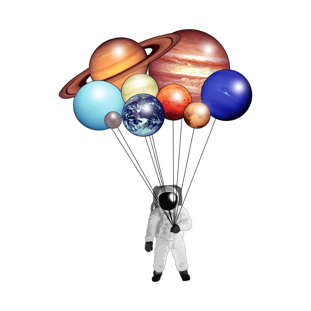 Planet Balloons Space Kids T Shirt TeePublic