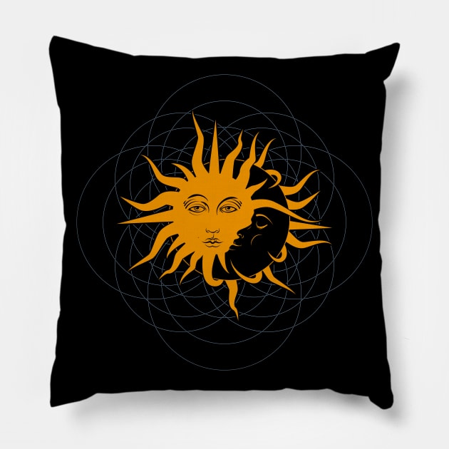 Sun & Moon Pillow by BeCreativeHere