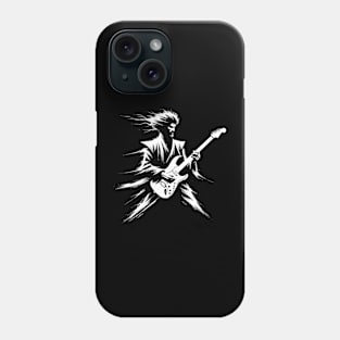 Kawaii Retro Guitar Japanese Novelty Rock Concert Guitar Phone Case