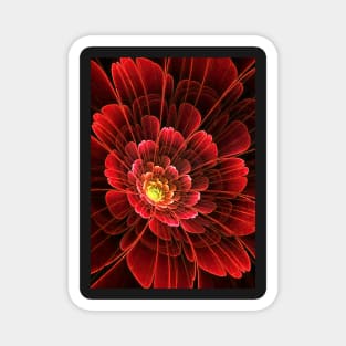 Fractal Flowers Roses Magnet