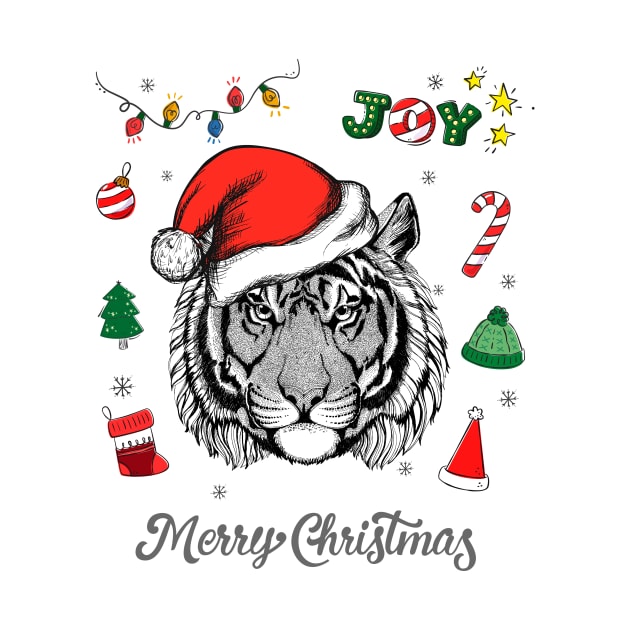 Merry Christmas Tiger by DISOBEY