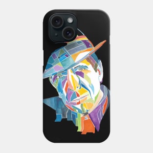 Leonard Cohen tipping his hat Phone Case