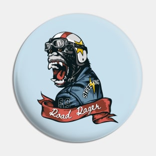 gorilla road rager Pin