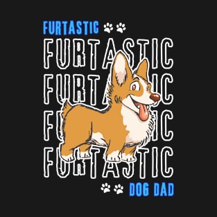 Corgi Dog Dad Cute Corgi Furtatsic Dog Dad Dog Lover T-Shirt