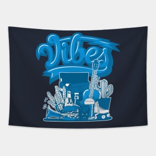 Vibes Marina Blue Low Tapestry