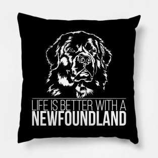 Proud Newfoundland life is better saying dog lover Pillow