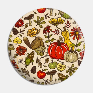 Botanical Autumn Scenery Pin