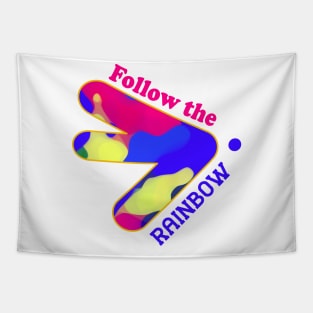 follow the rainbow Tapestry