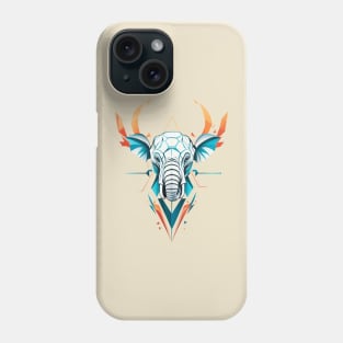 Elephant modern design polygonal Phone Case