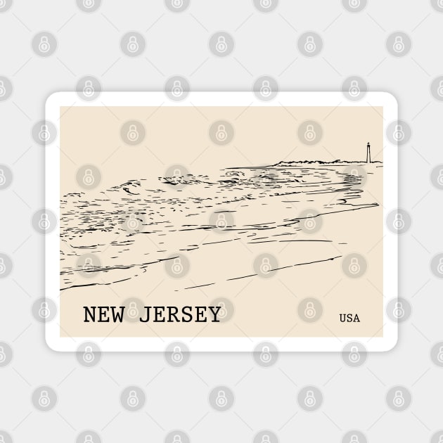 New Jersey USA Magnet by Lakeric