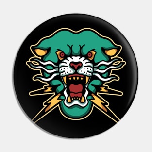 angry panther Pin