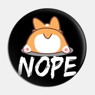 Nope - Corgi (20) Pin