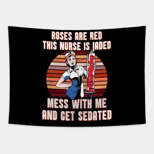 Funny Nurse gift idea Tapestry