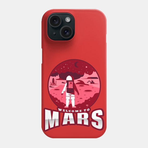 Astronaut on mars - space astronaut mars Phone Case by inkonfiremx