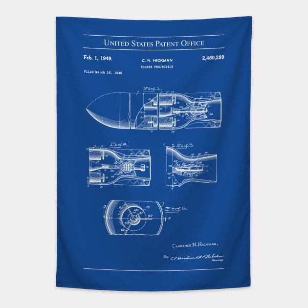 US Patent - Rocket Projectile Tapestry by Taylor'd Designs