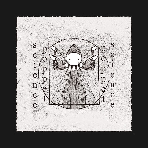 Vitruvian Poppet in Black and White by LisaSnellings