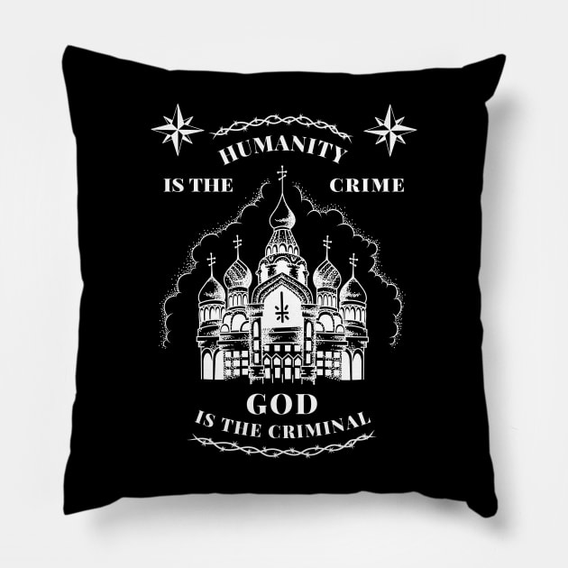 Russian criminal tattoo old school illustration Pillow by Katye Katherine!