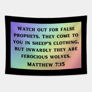 Bible Verse Matthew 7:15 Tapestry