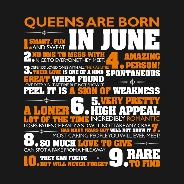 Disover Queens are born in June T Shirt Cancer Pride Birthday - Queens Are Born In June - T-Shirt