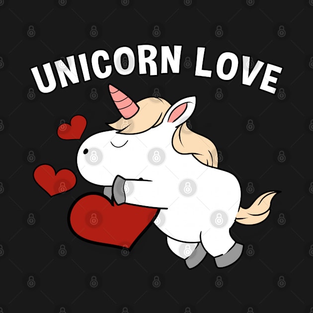 Unicorn Love Funny Valentines by TheBeardComic