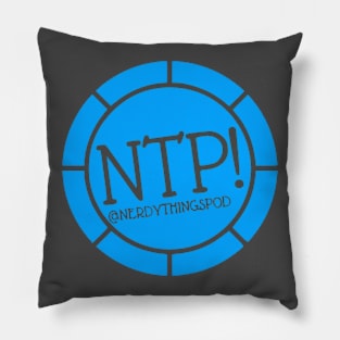 Nerdy Things Podcast Badge Logo Pillow