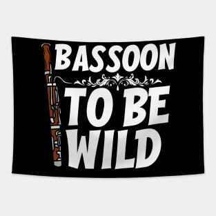 Funny Bassoon Player Tapestry