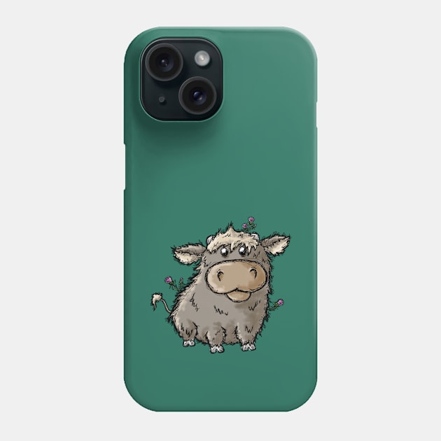 Highland Cow Phone Case by MandrakeCC