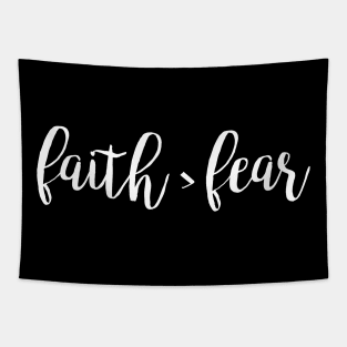 Faith Over Fear Tapestry