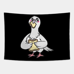 Dove peace faithful white gray bird love Tapestry