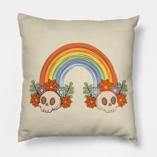 Retro Rainbow Pillow