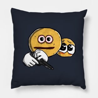 Vibe Check Emoji Meme Pillow