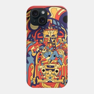 pakal the mister astronaut in mayan ship ecopop Phone Case