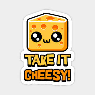 Take it cheesy! Cute Cheese Pun Magnet