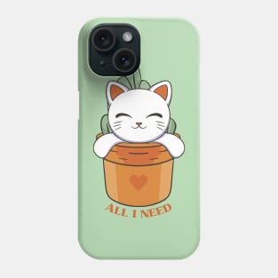 All I Need Is Cats and Plants Phone Case