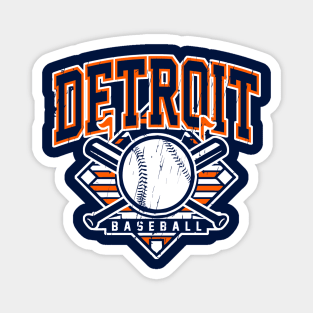 Vintage Detroit Baseball Magnet