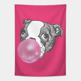 Bubble gum Pug Tapestry