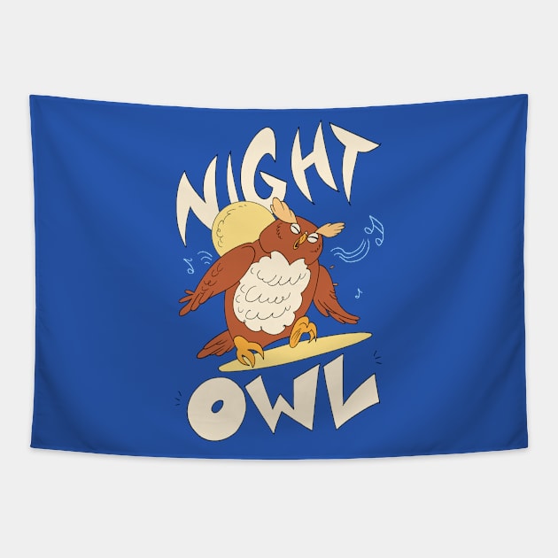 Night Owl- Dancing Tapestry by captainhuzzah