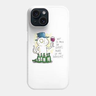 Dapper Cat - Wine enthusiast Phone Case