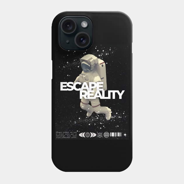 Escape Reality Abstract Space Stars Astronaut Streetwear Phone Case by Artisan Design 