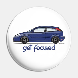 get focused blue Pin