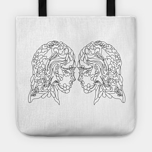 Gemini Zodiac Astrological Sign Design Tote