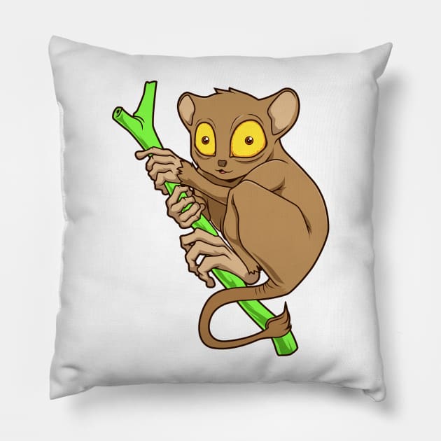 Kawaii Tarsier Pillow by Modern Medieval Design