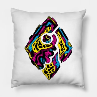 CMYK Abstract Rhombus Pillow